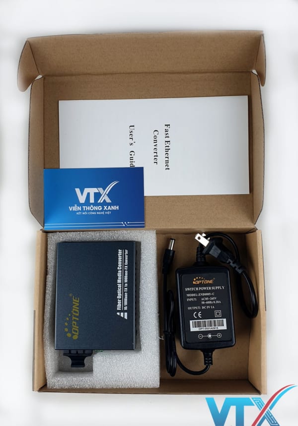 Converter quang Optone OPT2200S60 2 sợi