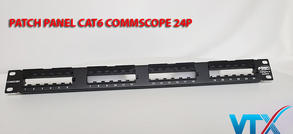 Patch Panel Cat6 24 port Commscope | PN: 1933307-1