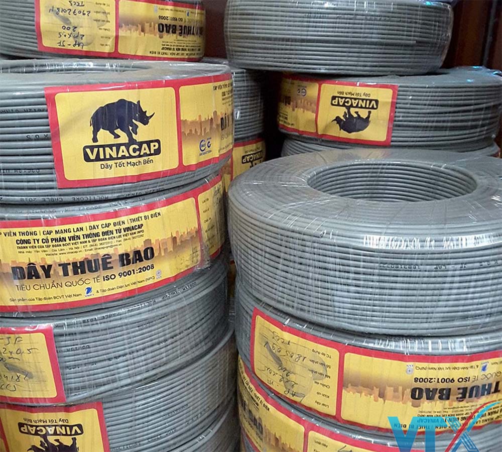 Dây điện thoại 2 đôi- 2 pair Vinacap