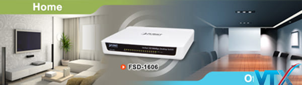 Switch chia mạng PLANET 16-port FSD-1606 10/100Mbps Fast Ethernet