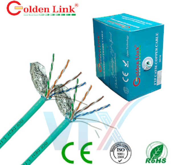 Dây cáp mạng Golden Link Cat 5e FTP Plus (Đồng nguyên chất)