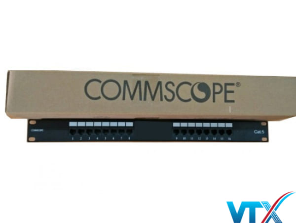 Patch panel Commscope 16 port Cat5e