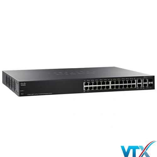 Switch chia mạng Cisco SF300-24 - Cisco 24Port 10/100Mbps