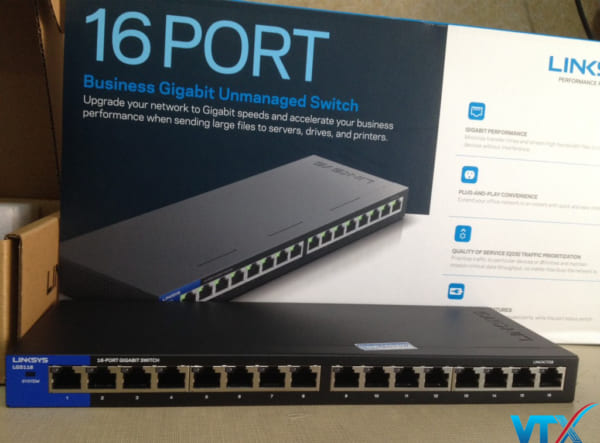 Switch chia mạng Linksys LGS116 16Port