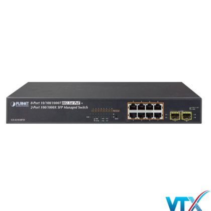 Switch chia mạng PLANET PoE GS-4210-8P2S