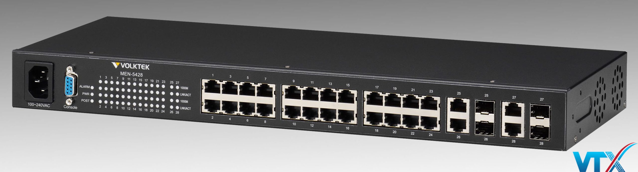 Switch VOLKTEK MEN-4532B 24 Port Gigabit - Ảnh 3