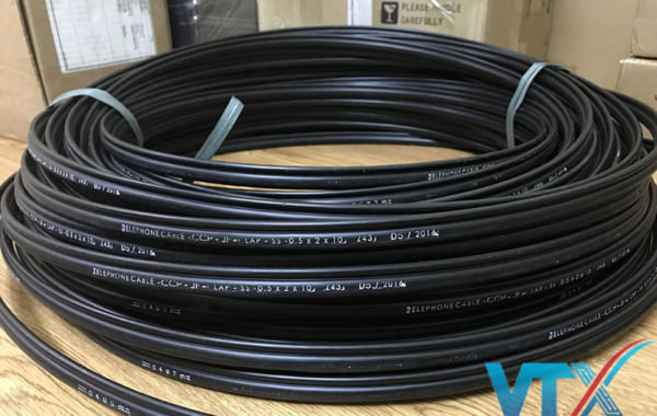 Cáp điện thoại luồn cống