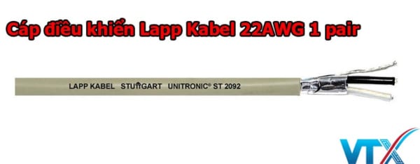 Cáp điều khiển Lapp Kabel 22AWG 1 pair | PN : 3800764