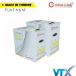 Cáp mạng Golden Link UTP Cat 6E-100m (màu Vàng)
