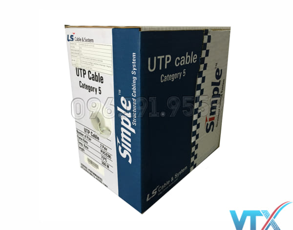 Cáp mạng LS Vina Cat5e 2 Pair