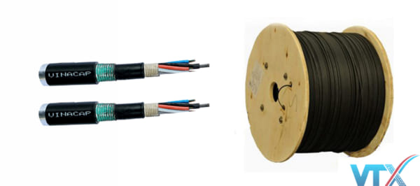 Cáp quang cống kim loại | Cáp quang luồn cống kim loại chôn trực tiếp