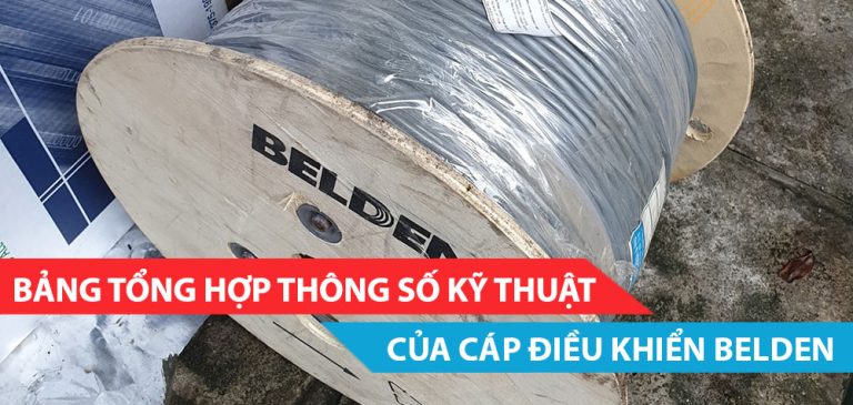 Bảng tổng hợp thông số kỹ thuật của cáp Belden