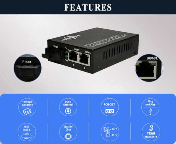 Bộ chuyển đổi quang điện Upcom MC102