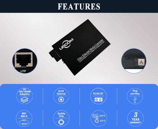 Converter quang Upcom MC201