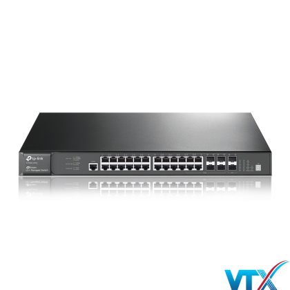 Switch JetStream quản lý L2+ Stackable 28 port Gigabit | PN: T2700G-28TQ