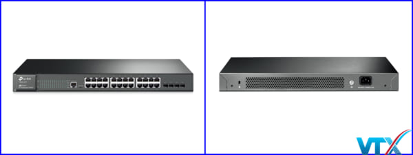 Switch Quản Lý JetStream L2 24 port Gigabit + 4 SFP TP-Link | PN: T2600G-28TS (TL-SG3424)