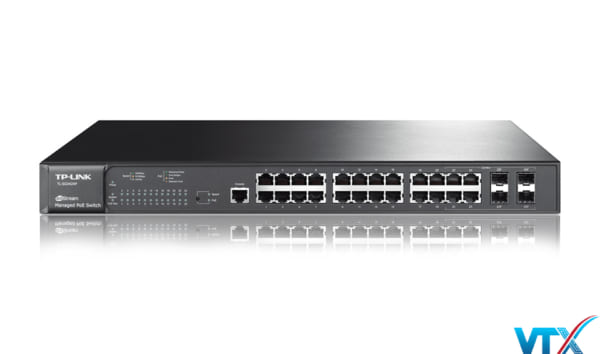 Switch quản lý JetStream 24-port Gigabit L2 + 4 SFP TP-Link |PN: TL-SG3424P