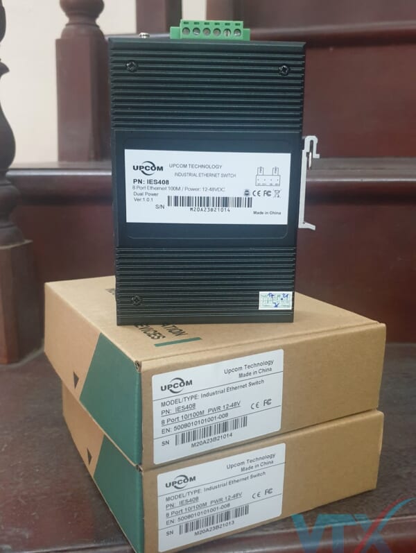Switch công nghiệp Upcom 8 port 10 / 100M Base-T (X) | PN: IES408