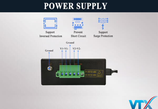 Switch công nghiệp Upcom 4 port RJ45 + 1 port SC | PN:IES405-F