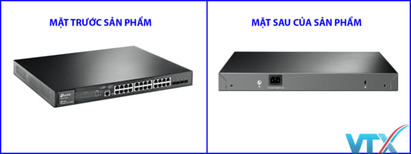 Switch Quản Lý JetStream L2 24 port Gigabit PoE+4 SFP TP-Link | PN: T2600G-28MPS (TL-SG3424P)