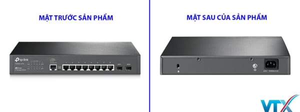 Switch quản lý JetStream 8-Port Gigabit + 2 SFP Slots TP Link | PN: TL-SG3210 (T2500G-10TS)