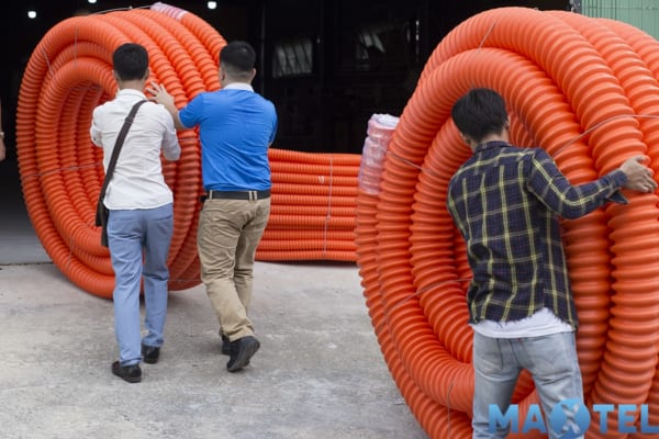 Ống nhựa gân xoắn HDPE MAXTEL