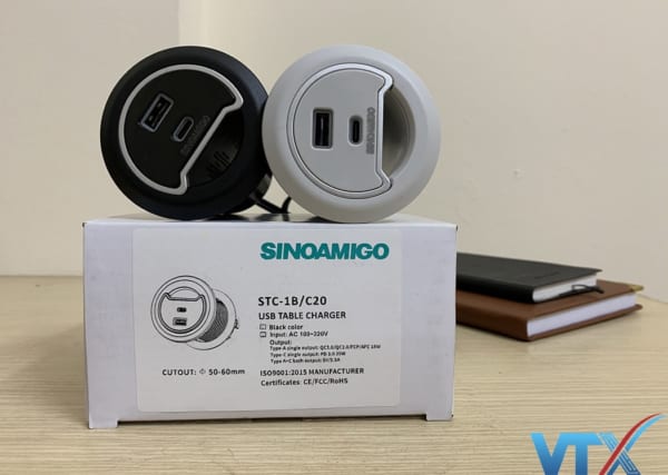 Ổ cắm âm bàn Sino Amigo STC-1W/C20