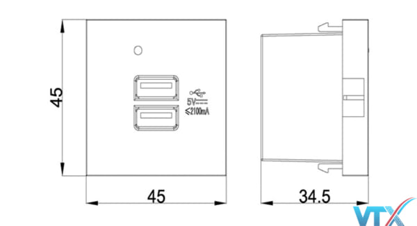 Ổ cắm âm tường Sino Amigo F21-C3A