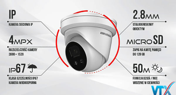 Camera IP 2MP HIKVISION DS-2CD2326G1-I/SL