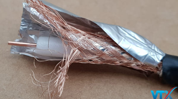 Cáp đồng trục RG6 HDPRO 2 lớp bạc TRI SHIELD