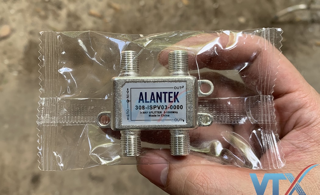Bộ chia tín hiệu Alantek Spliter 3 cổng 308-ISPV03-0000
