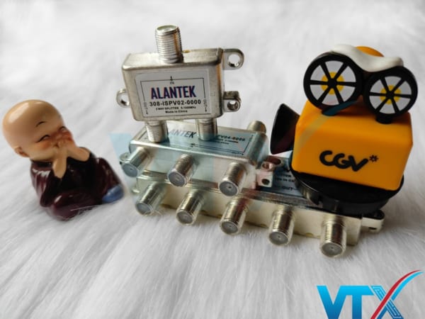 Bộ chia tín hiệu truyền hình Alantek Spliter 2 Way 308-ISPV02-0000
