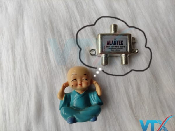 Bộ chia tín hiệu truyền hình Alantek Spliter 2 Way 308-ISPV02-0000