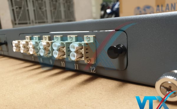 Hộp phối quang ODF Alantek 24 FO lắp rack khay trượt