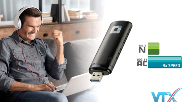 Thiết bị thu sóng không dây USB D-Link DWA-182