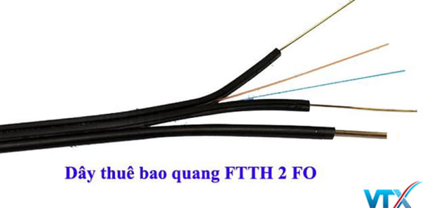 Cáp quang đệm chặt 2FO HDPRO ngoài trời