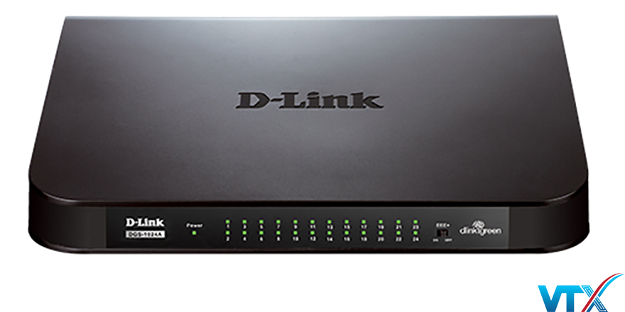 Switch chia mạng D-Link 24port DGS-1024A