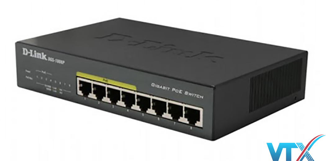 Switch chia mạng D-link 8-Port DGS-1008P