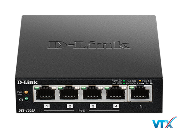 Switch D-Link 5 cổng DES-1005P