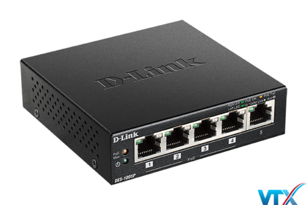 Switch D-Link 5 cổng DES-1005P