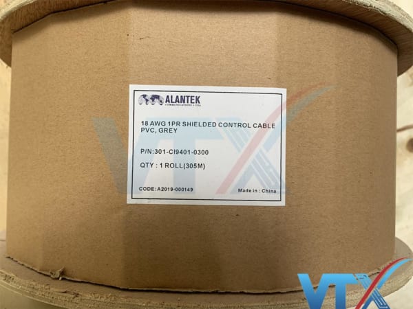 Cáp điều khiển Alantek 18AWG 301-CI9401-0300