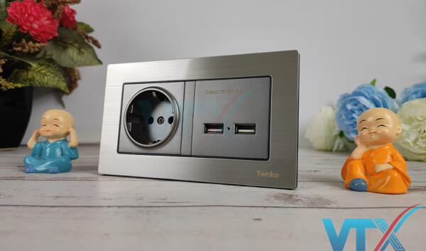 Ổ cắm âm tương Tenko TK-F71-B-108