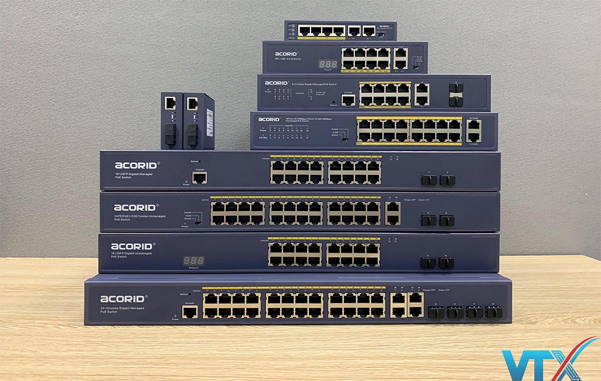 Switch mạng PoE Acorid 24FE PoE port + 2 GE + 2SFP LS1724P2C