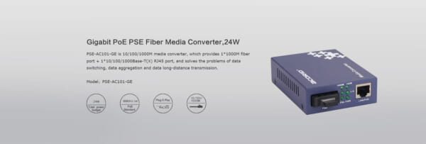 Converter quang Singlemode PoE Acorid Gigabit | PN: AC101-GE