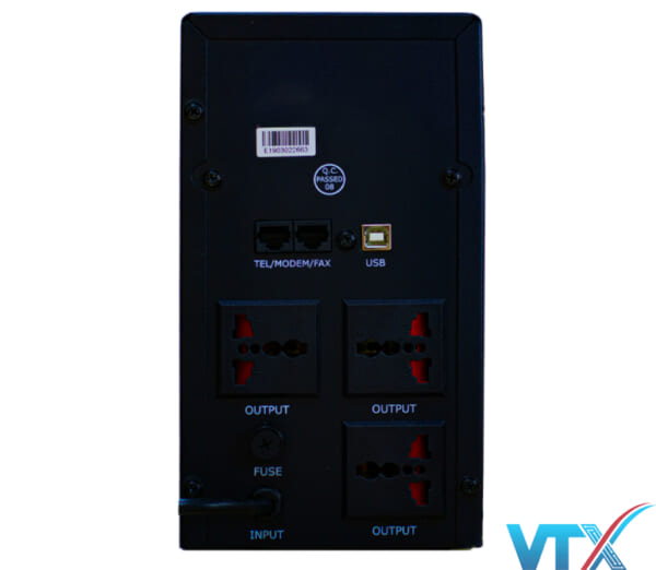 Bộ Lưu Điện UPS Hyundai Offline 2000VA/1200W PN: HD-2000VA