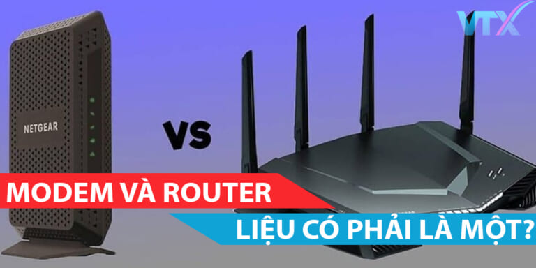 Modem và router có phải là một