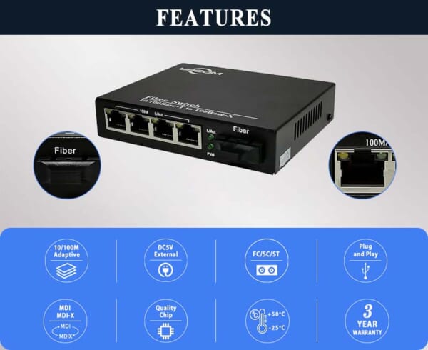 Converter Quang Điện Upcom PN MC104