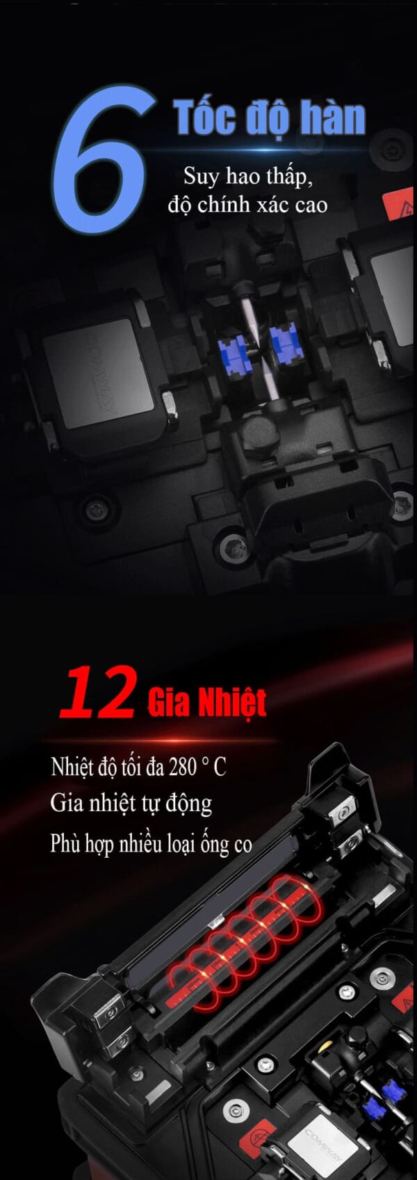 Máy hàn cáp quang Comway C5