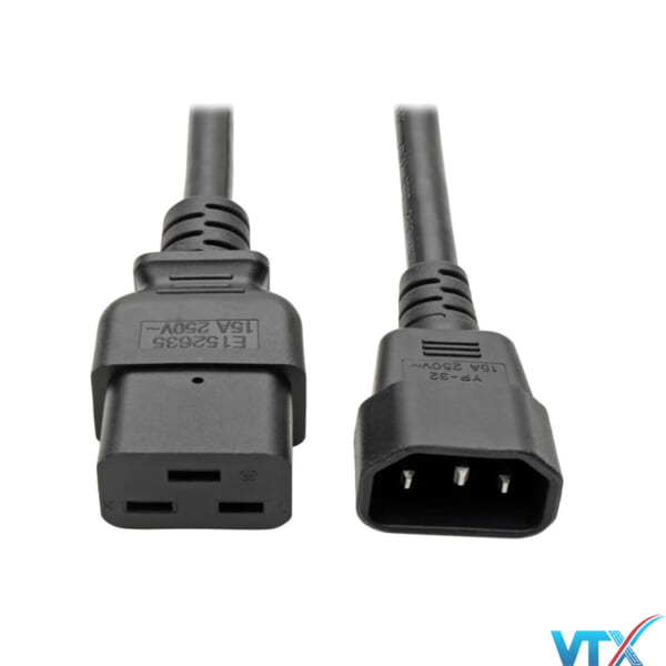 Dây nguồn C14 C19 lõi 3*2.08mm dài 2m PN: SN-56003-A