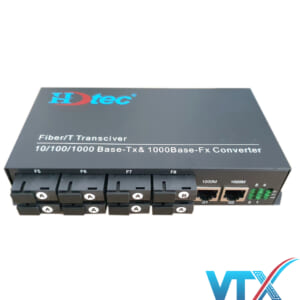 Switch quang HDTEC 8 Cổng SC+ 2 Cổng RJ45 10/100/1000Mbps